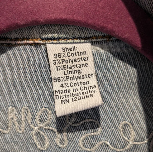 Desigual Embellished Light Wash Denim Jacket with Multicolor Floral Sleeves - Picture 6 of 9